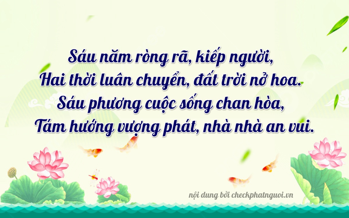 Bài thơ ý nghĩa cho <b>biển số 34A-26268</b> tại website checkphatnguoi.vn