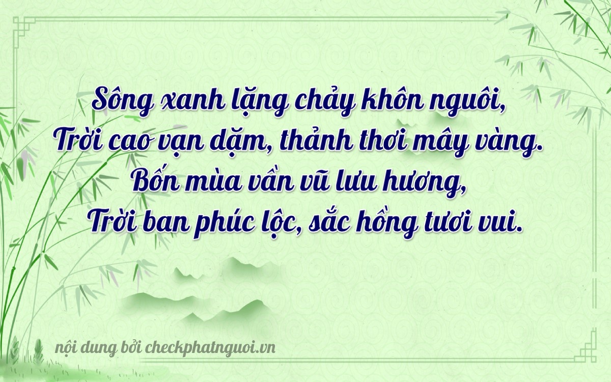 Bài thơ ý nghĩa cho <b>biển số 34A-33654</b> tại website checkphatnguoi.vn