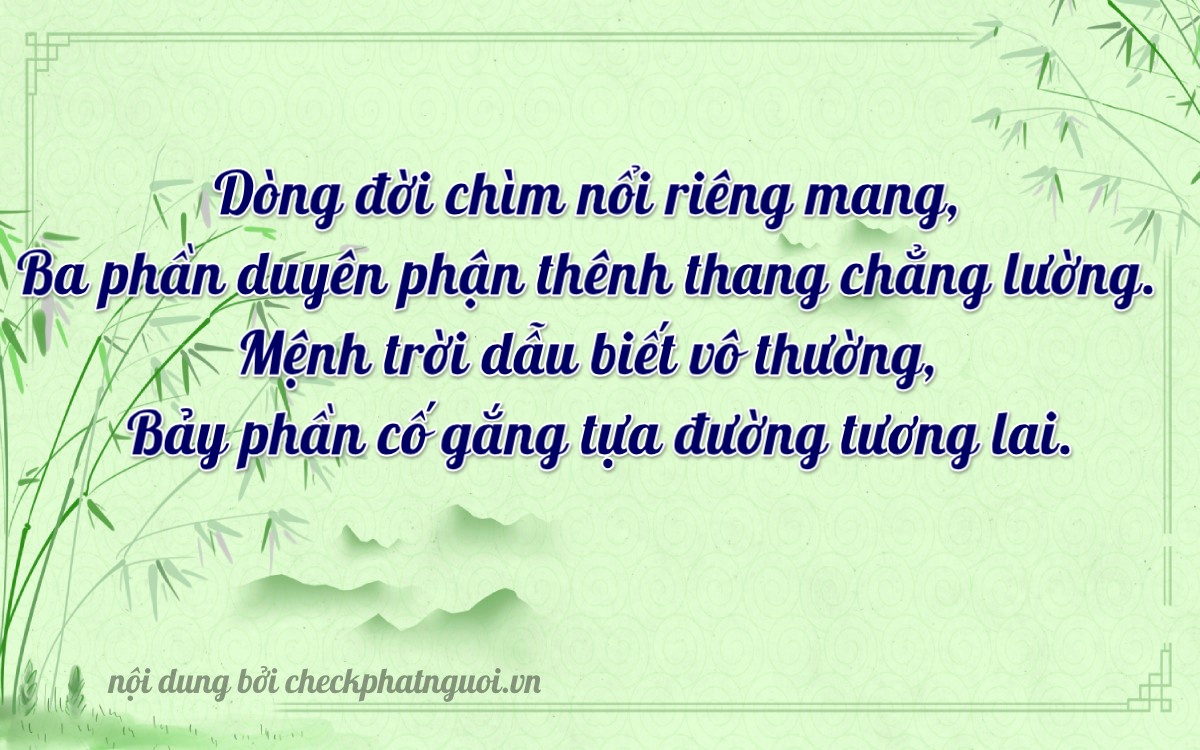 Bài thơ ý nghĩa cho <b>biển số 34A-33757</b> tại website checkphatnguoi.vn