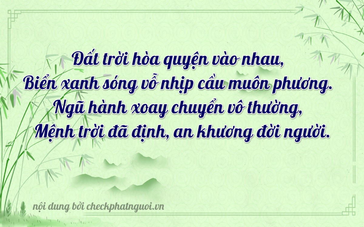 Bài thơ ý nghĩa cho <b>biển số 34A-36003</b> tại website checkphatnguoi.vn