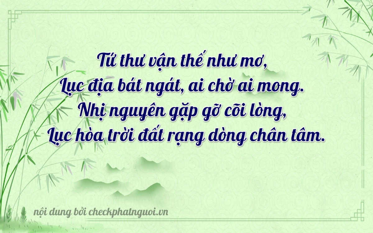 Bài thơ ý nghĩa cho <b>biển số 34A-41662</b> tại website checkphatnguoi.vn
