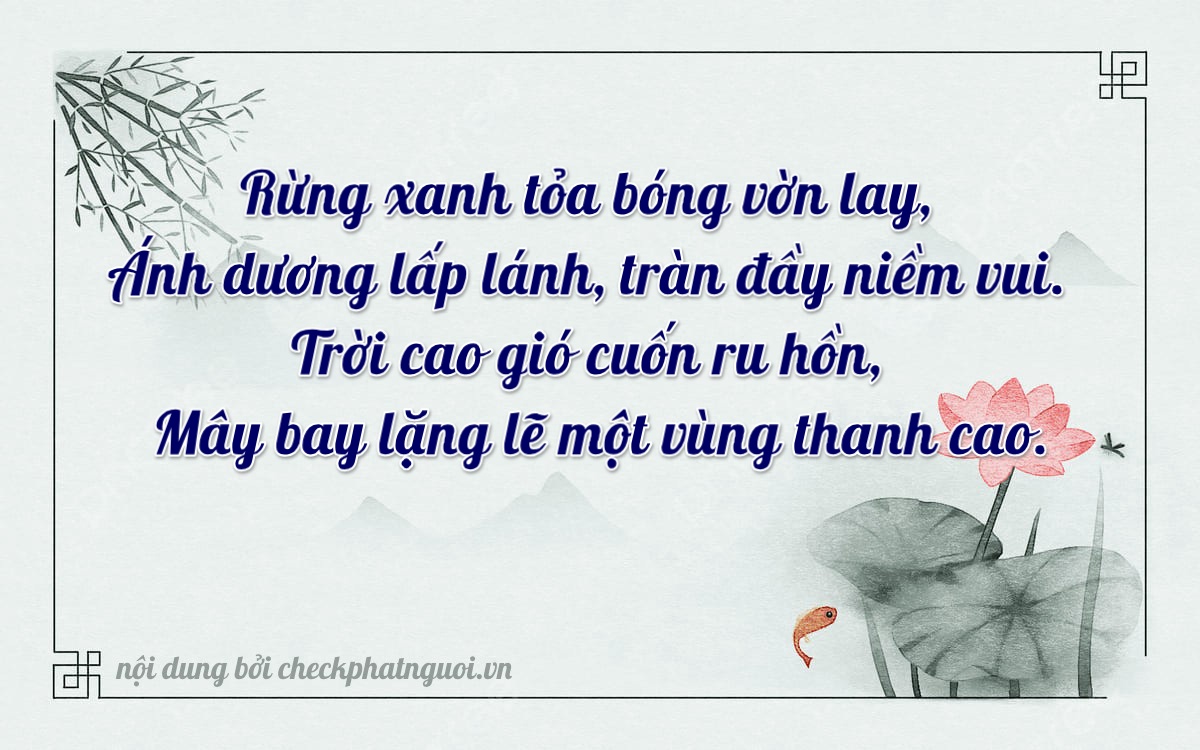 Bài thơ ý nghĩa cho <b>biển số 34A-41816</b> tại website checkphatnguoi.vn