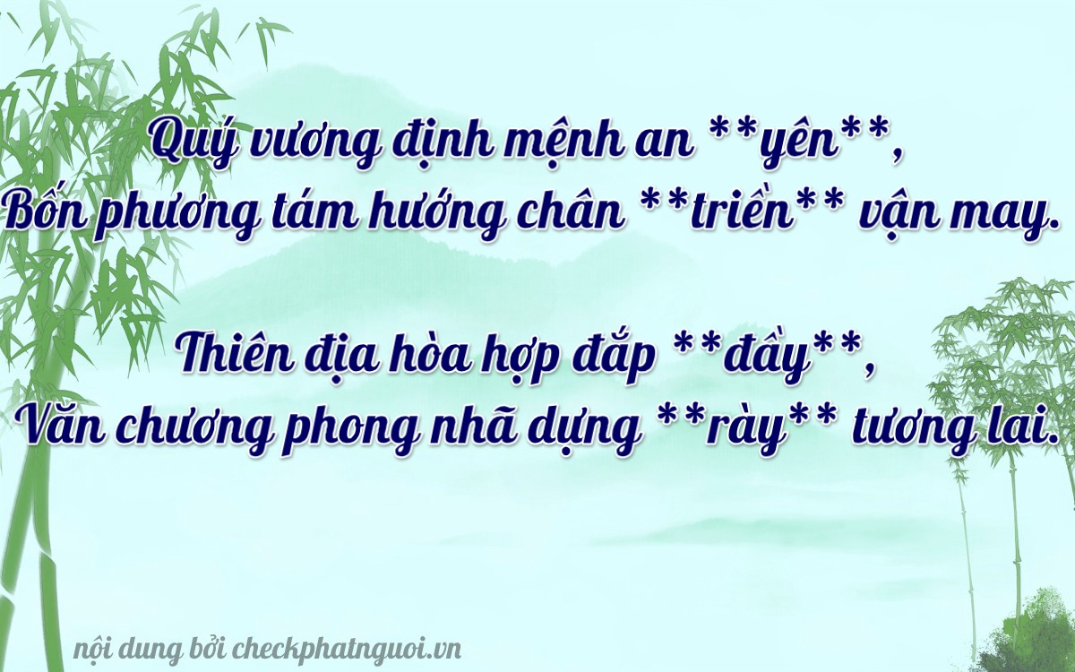 Bài thơ ý nghĩa cho <b>biển số 34A-42623</b> tại website checkphatnguoi.vn