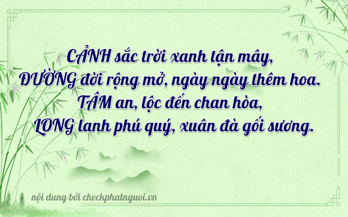 Bài thơ ý nghĩa cho <b>biển số 34A-44346</b> tại website checkphatnguoi.vn