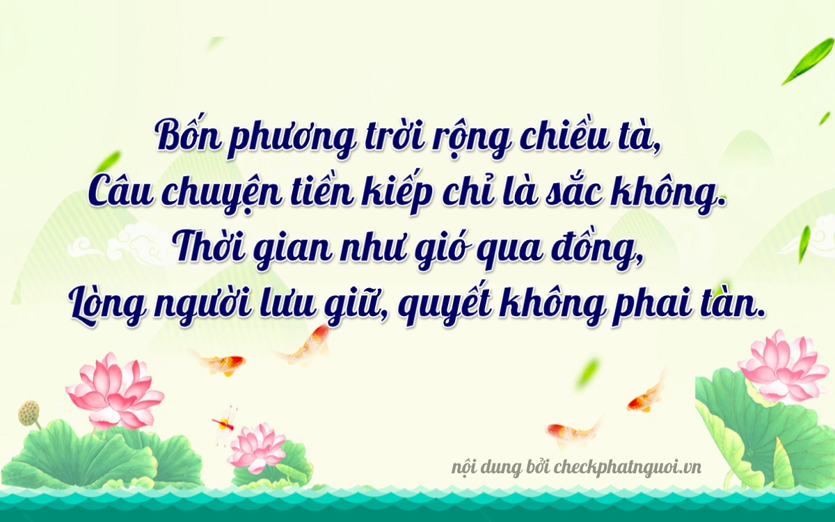 Bài thơ ý nghĩa cho <b>biển số 34A-45600</b> tại website checkphatnguoi.vn