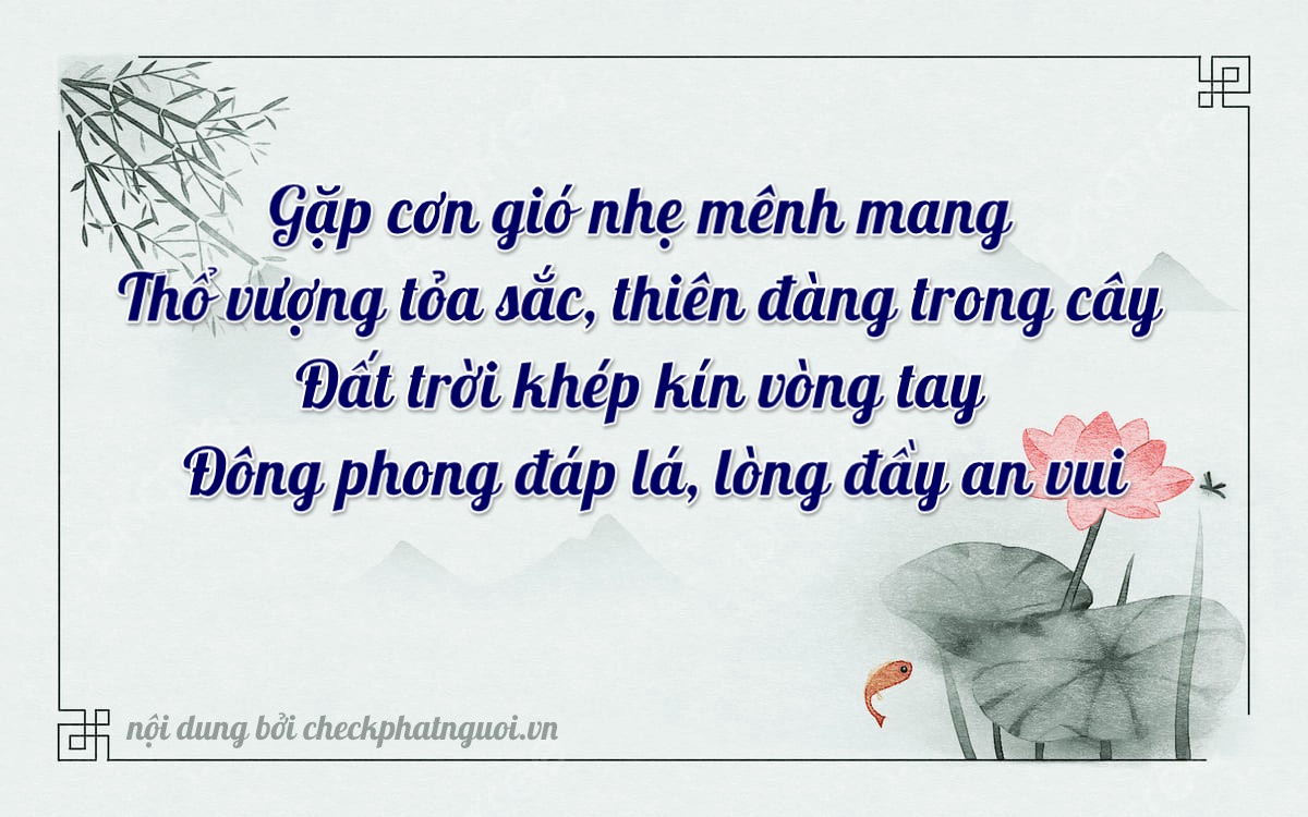 Bài thơ ý nghĩa cho <b>biển số 34A-49607</b> tại website checkphatnguoi.vn