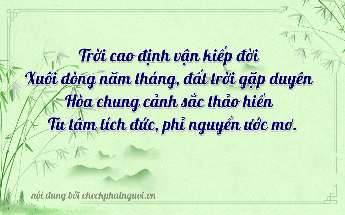 Bài thơ ý nghĩa cho <b>biển số 34A-50633</b> tại website checkphatnguoi.vn
