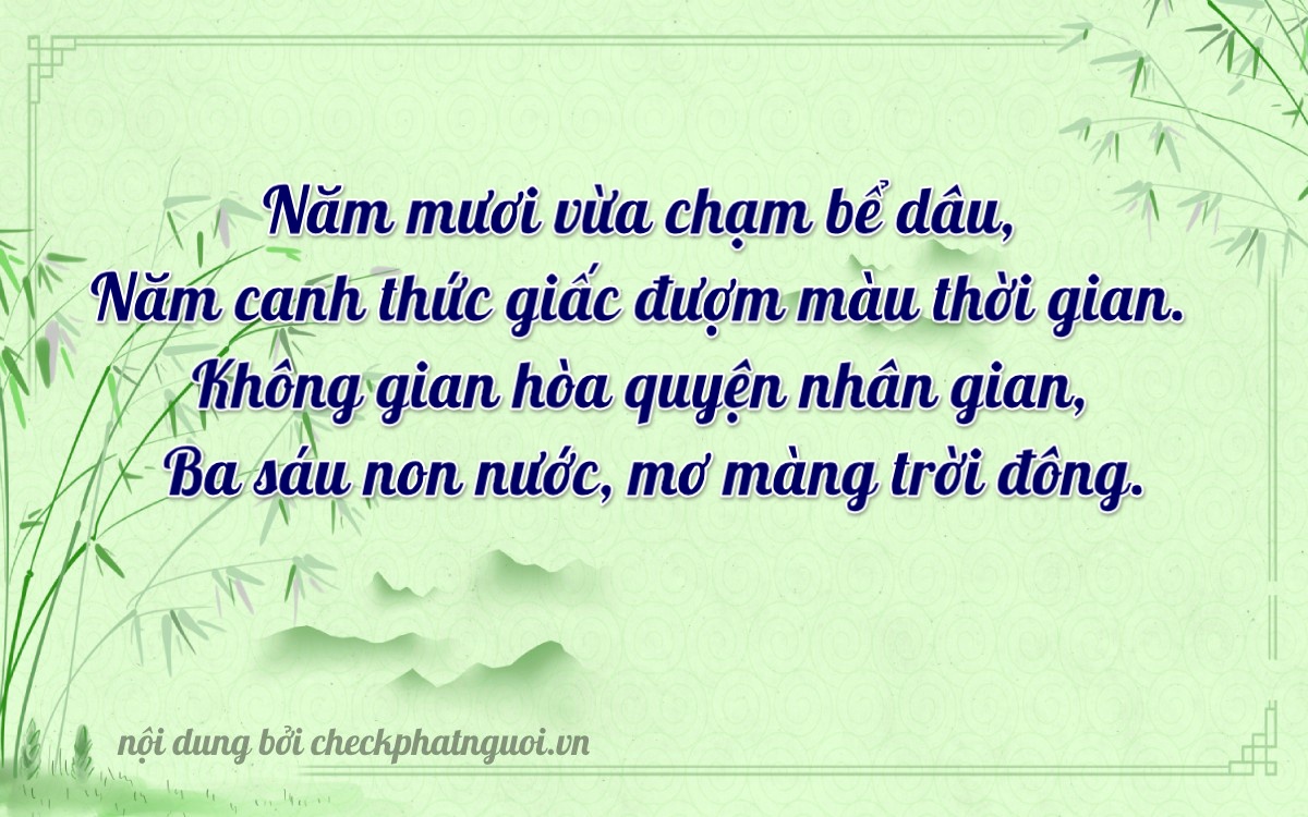 Bài thơ ý nghĩa cho <b>biển số 34A-55035</b> tại website checkphatnguoi.vn
