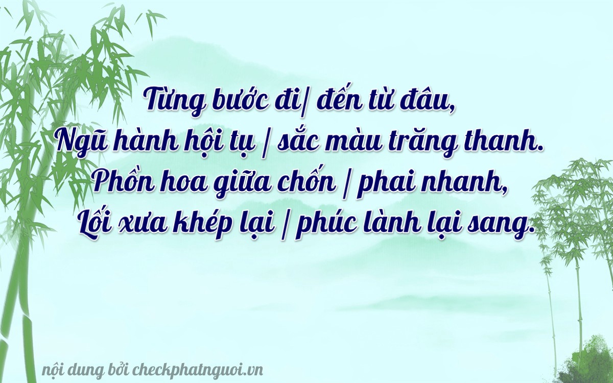 Bài thơ ý nghĩa cho <b>biển số 34A-55841</b> tại website checkphatnguoi.vn