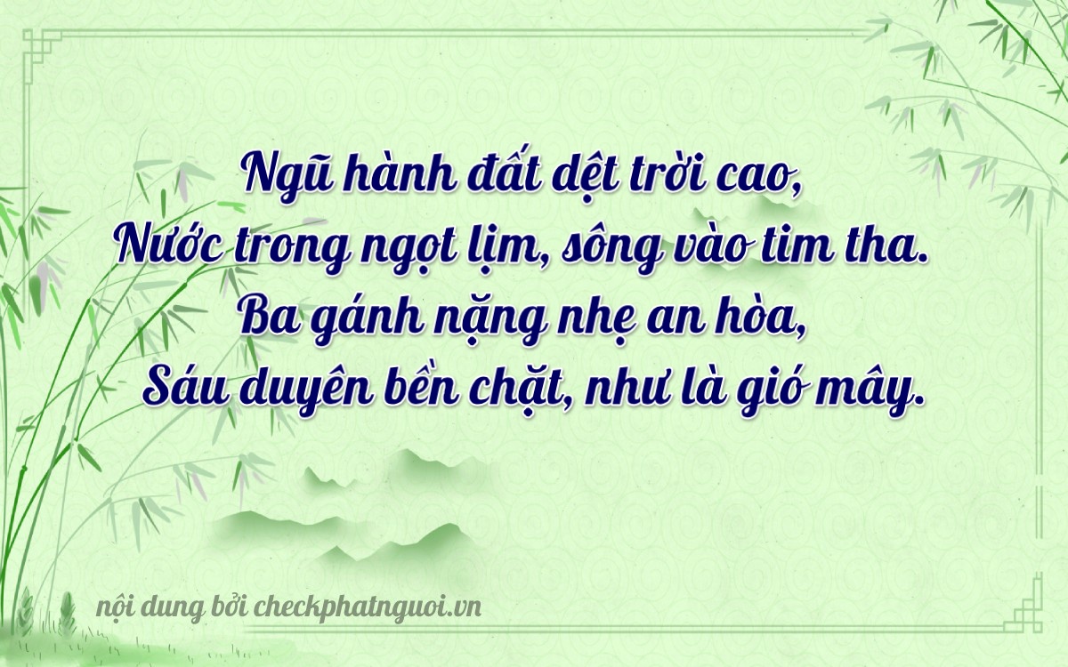 Bài thơ ý nghĩa cho <b>biển số 34A-57360</b> tại website checkphatnguoi.vn