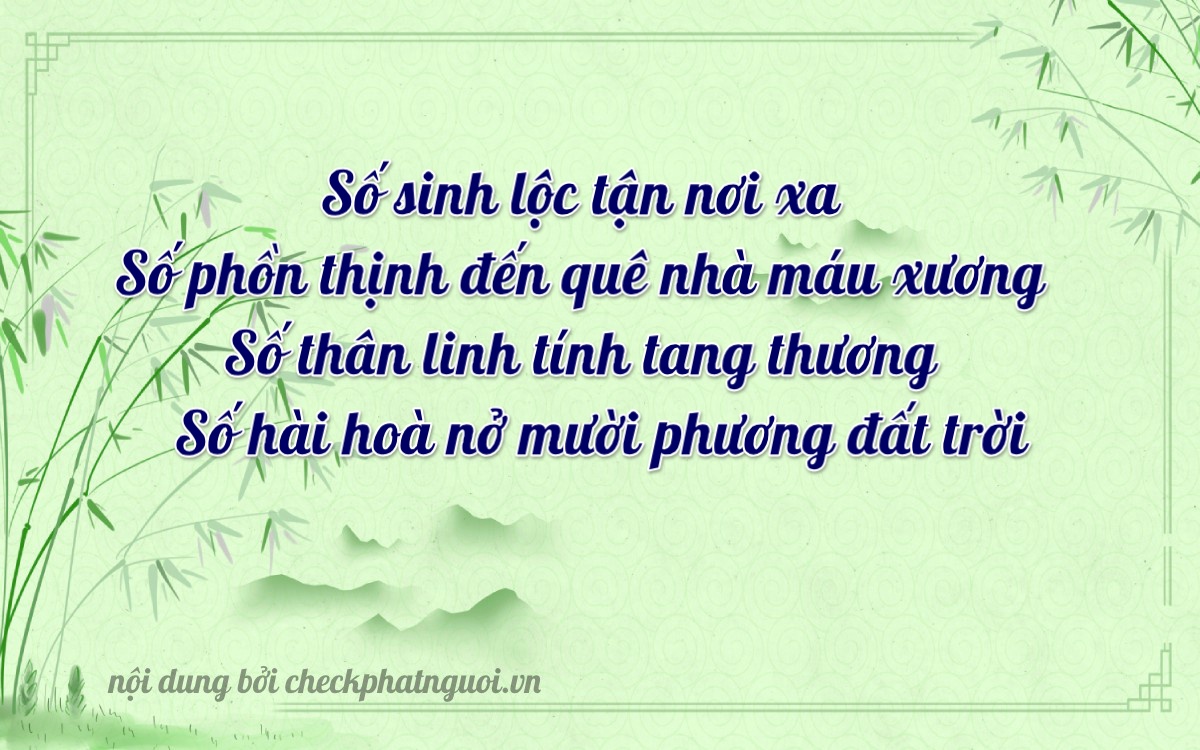 Bài thơ ý nghĩa cho <b>biển số 34A-59099</b> tại website checkphatnguoi.vn