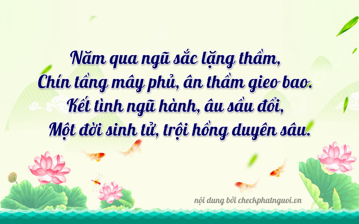 Bài thơ ý nghĩa cho <b>biển số 34A-59531</b> tại website checkphatnguoi.vn