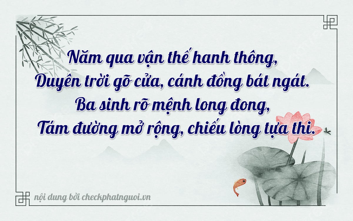 Bài thơ ý nghĩa cho <b>biển số 34A-65368</b> tại website checkphatnguoi.vn