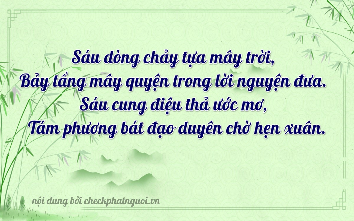 Bài thơ ý nghĩa cho <b>biển số 34A-67686</b> tại website checkphatnguoi.vn