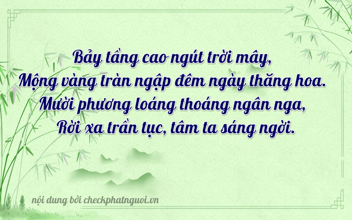 Bài thơ ý nghĩa cho <b>biển số 34A-71943</b> tại website checkphatnguoi.vn