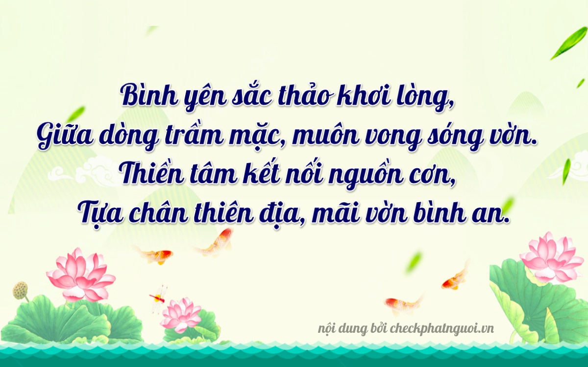 Bài thơ ý nghĩa cho <b>biển số 34A-72228</b> tại website checkphatnguoi.vn