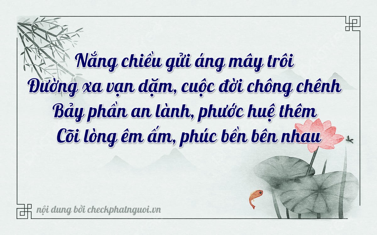 Bài thơ ý nghĩa cho <b>biển số 34A-72434</b> tại website checkphatnguoi.vn