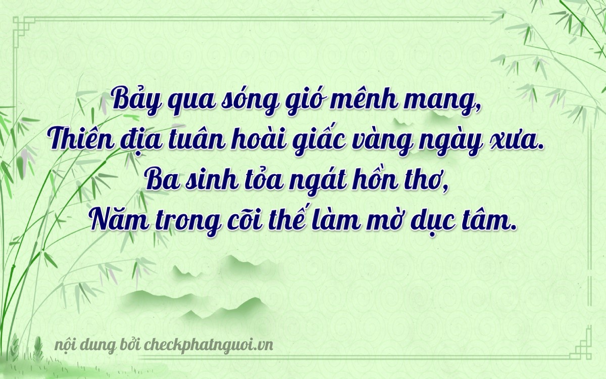 Bài thơ ý nghĩa cho <b>biển số 34A-73756</b> tại website checkphatnguoi.vn
