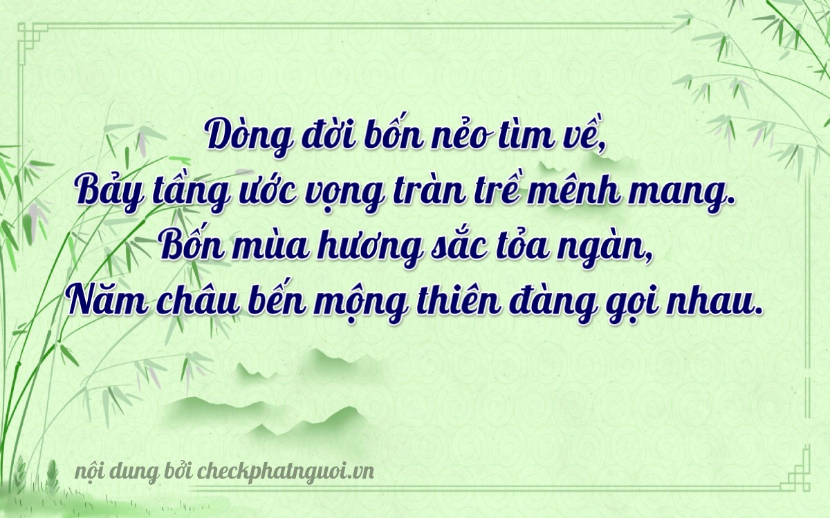 Bài thơ ý nghĩa cho <b>biển số 34A7-43756</b> tại website checkphatnguoi.vn