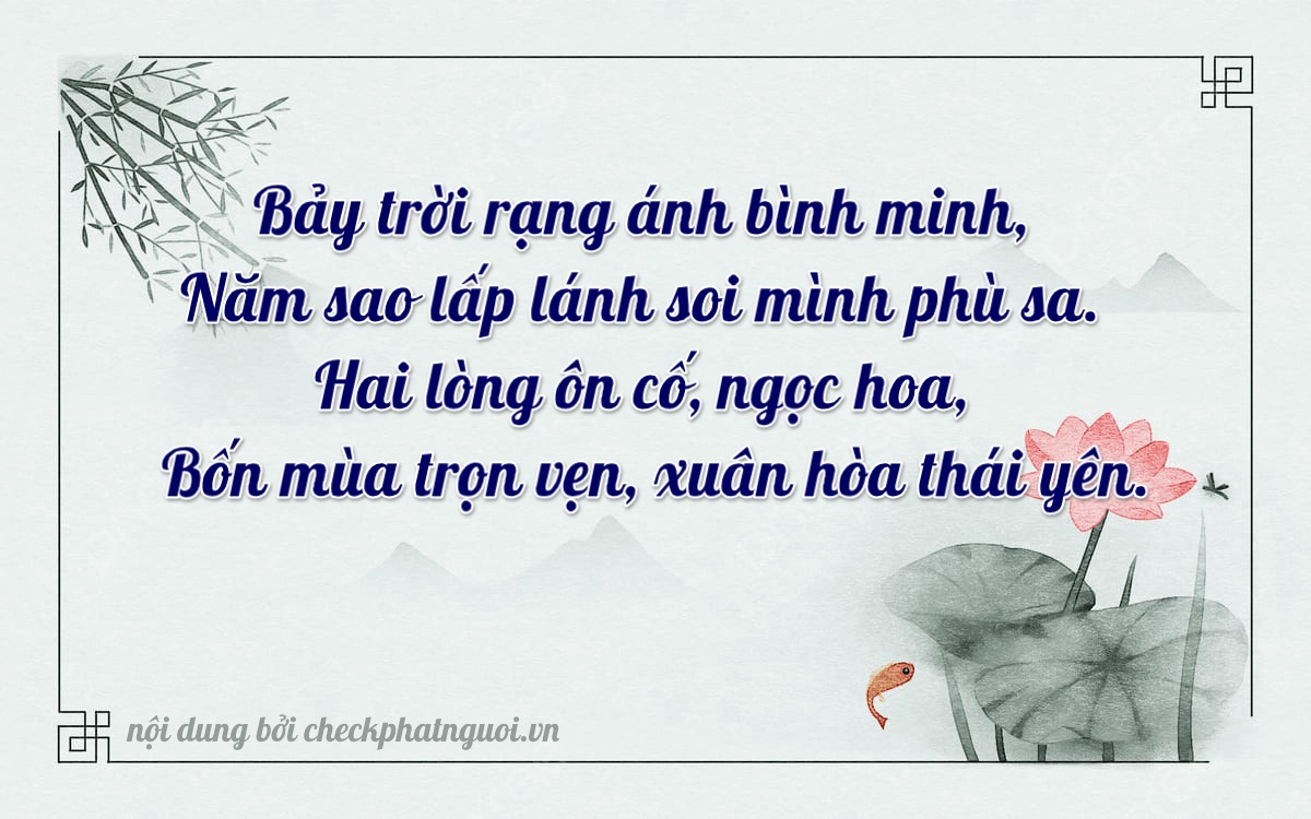 Bài thơ ý nghĩa cho <b>biển số 34A-75247</b> tại website checkphatnguoi.vn