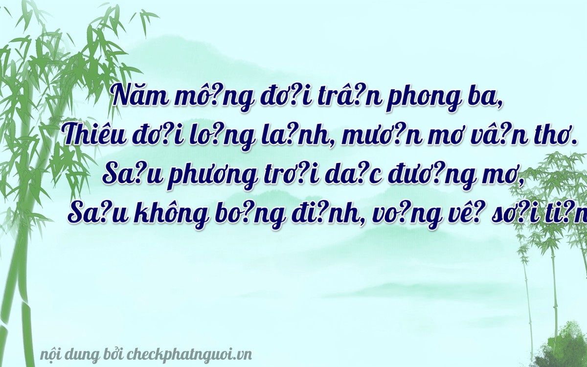 Bài thơ ý nghĩa cho <b>biển số 34A-76866</b> tại website checkphatnguoi.vn