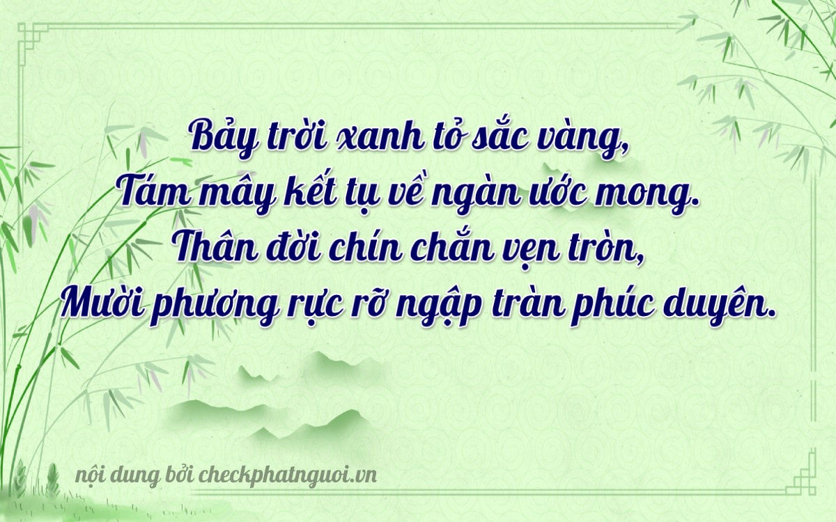 Bài thơ ý nghĩa cho <b>biển số 34A-78719</b> tại website checkphatnguoi.vn