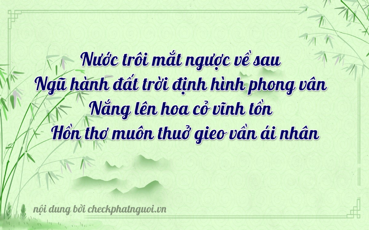 Bài thơ ý nghĩa cho <b>biển số 34A-83070</b> tại website checkphatnguoi.vn