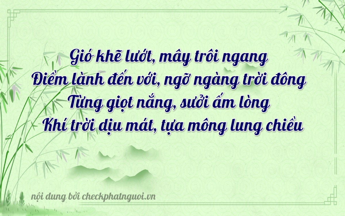 Bài thơ ý nghĩa cho <b>biển số 34A-83802</b> tại website checkphatnguoi.vn