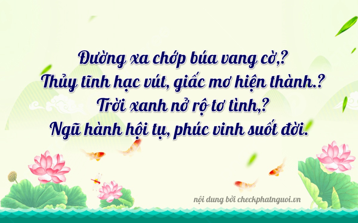 Bài thơ ý nghĩa cho <b>biển số 34A-84210</b> tại website checkphatnguoi.vn