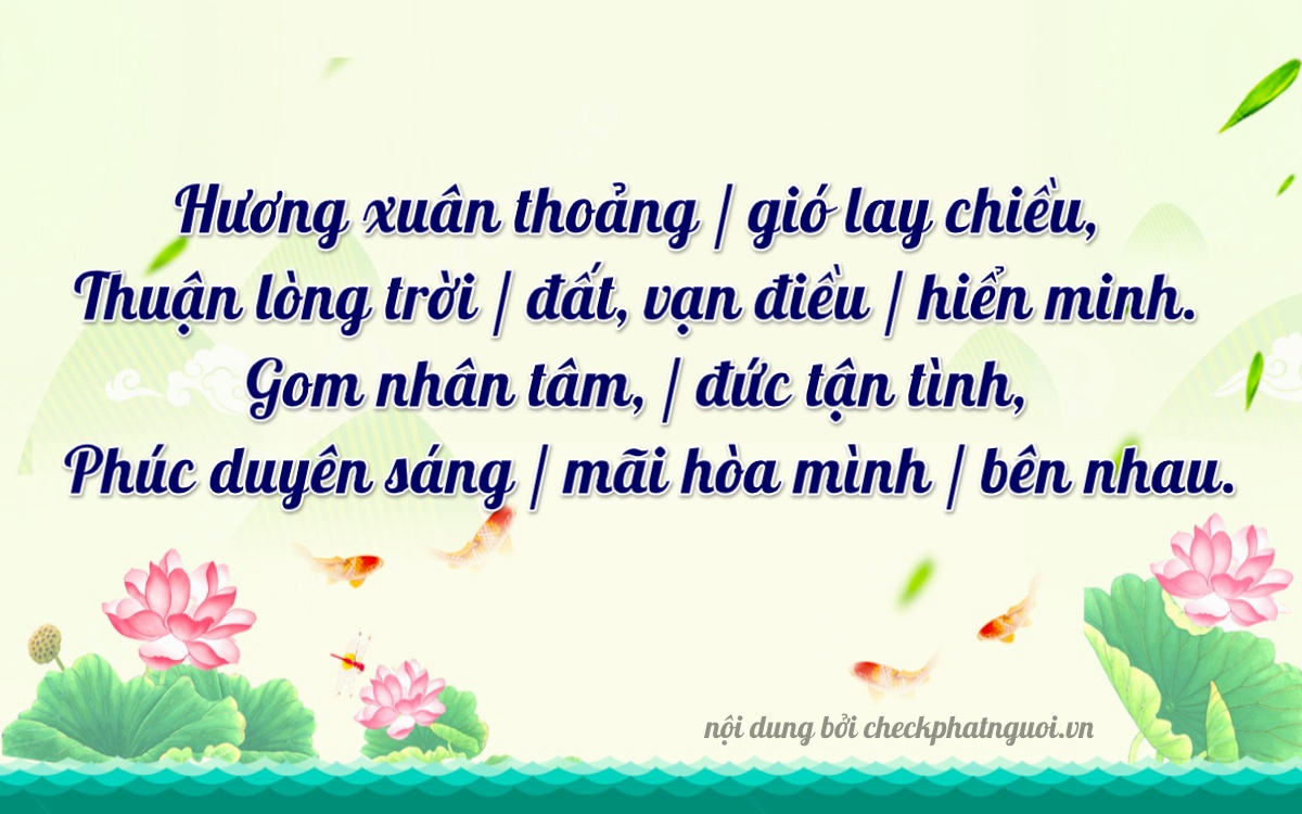 Bài thơ ý nghĩa cho <b>biển số 34A-85757</b> tại website checkphatnguoi.vn