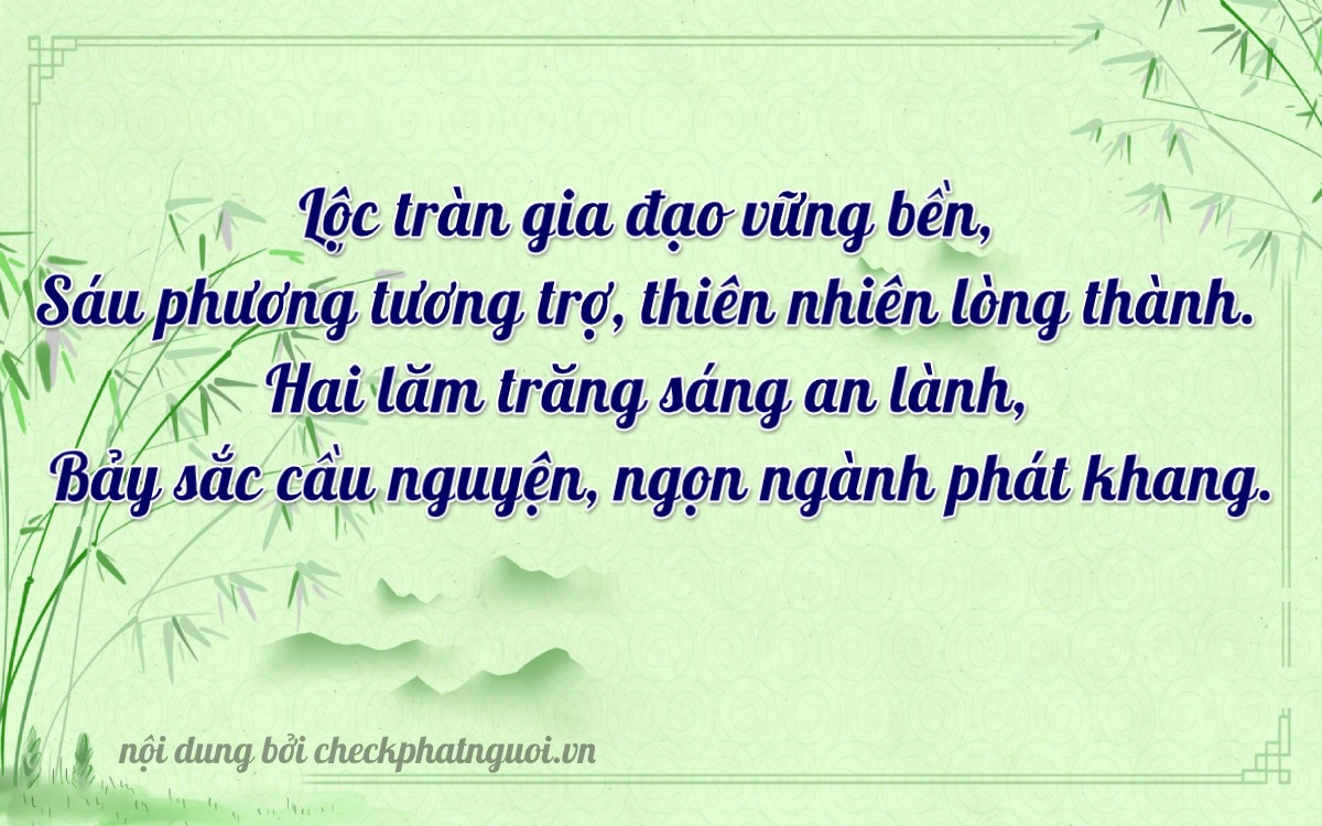 Bài thơ ý nghĩa cho <b>biển số 34A-86237</b> tại website checkphatnguoi.vn