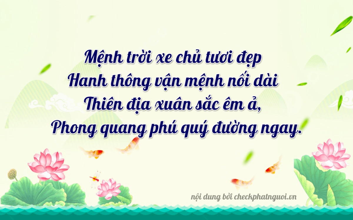 Bài thơ ý nghĩa cho <b>biển số 34A-86703</b> tại website checkphatnguoi.vn