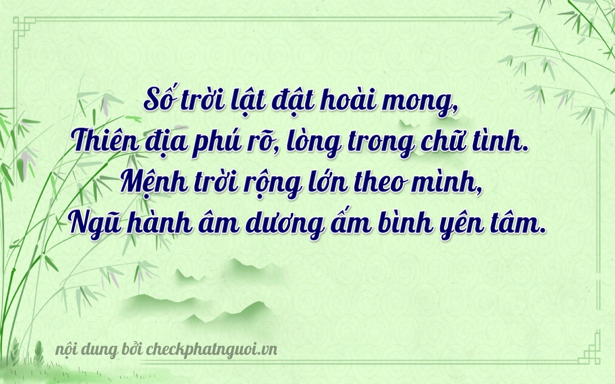 Bài thơ ý nghĩa cho <b>biển số 34A-86705</b> tại website checkphatnguoi.vn