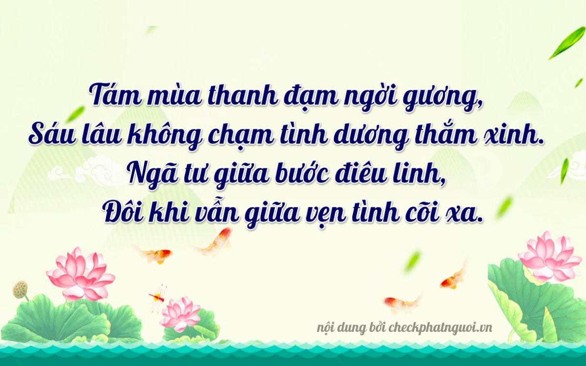 Bài thơ ý nghĩa cho <b>biển số 34A-86802</b> tại website checkphatnguoi.vn