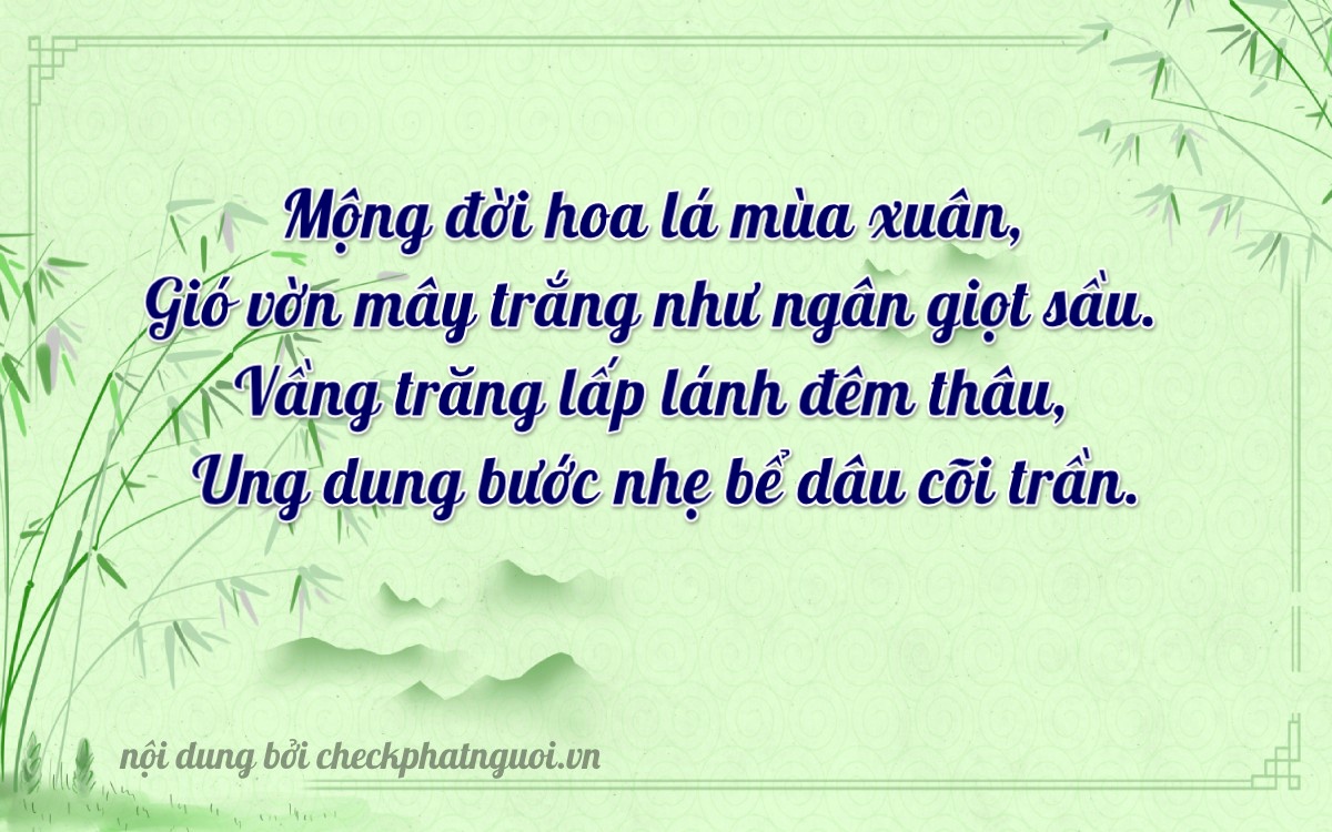 Bài thơ ý nghĩa cho <b>biển số 34A-88173</b> tại website checkphatnguoi.vn