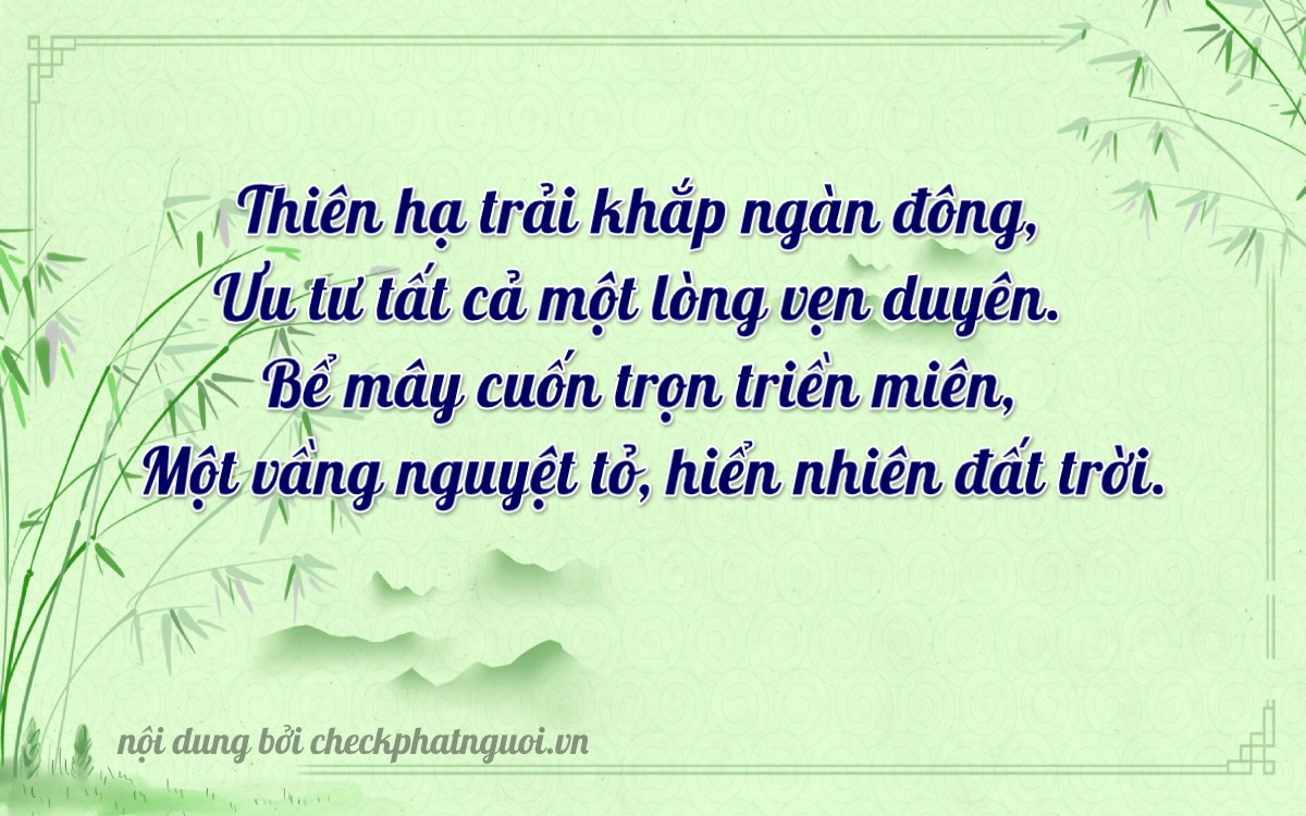 Bài thơ ý nghĩa cho <b>biển số 34A-88241</b> tại website checkphatnguoi.vn