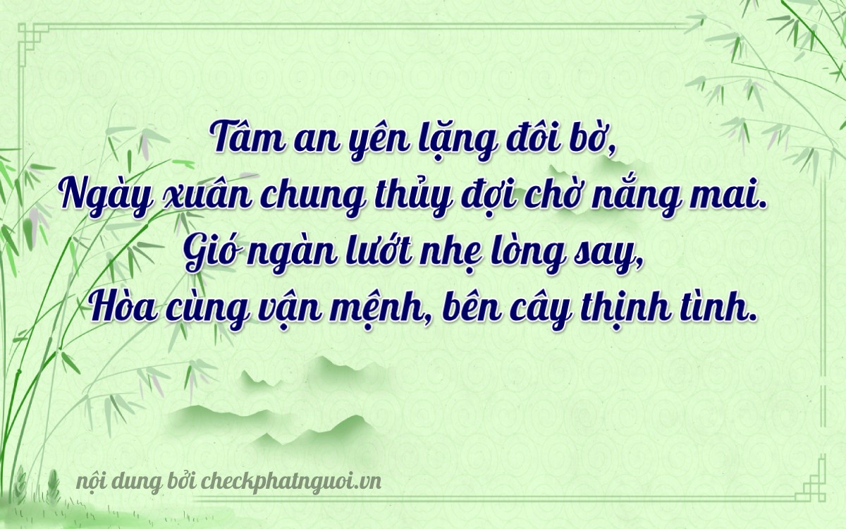 Bài thơ ý nghĩa cho <b>biển số 34A-89050</b> tại website checkphatnguoi.vn