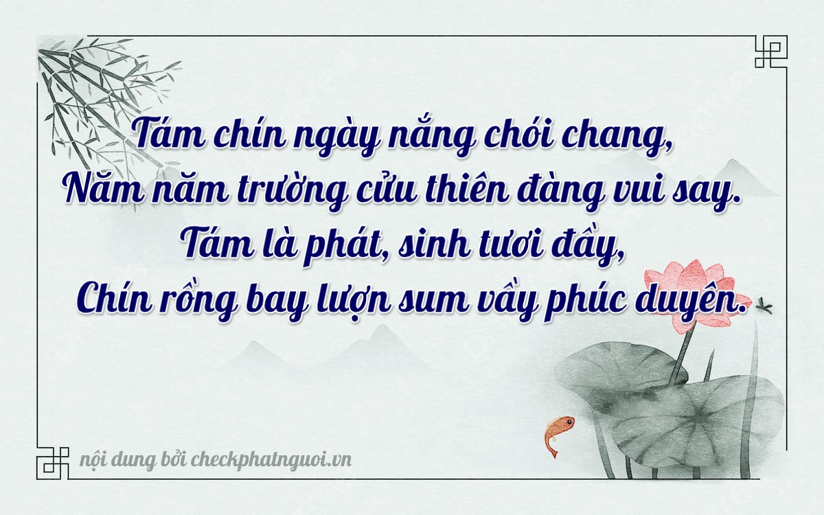 Bài thơ ý nghĩa cho <b>biển số 34A-89859</b> tại website checkphatnguoi.vn
