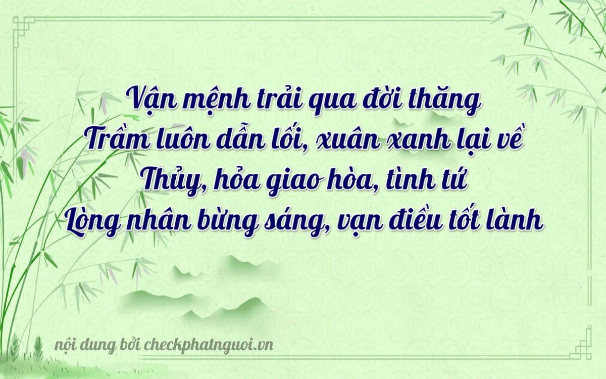 Bài thơ ý nghĩa cho <b>biển số 34A-90448</b> tại website checkphatnguoi.vn