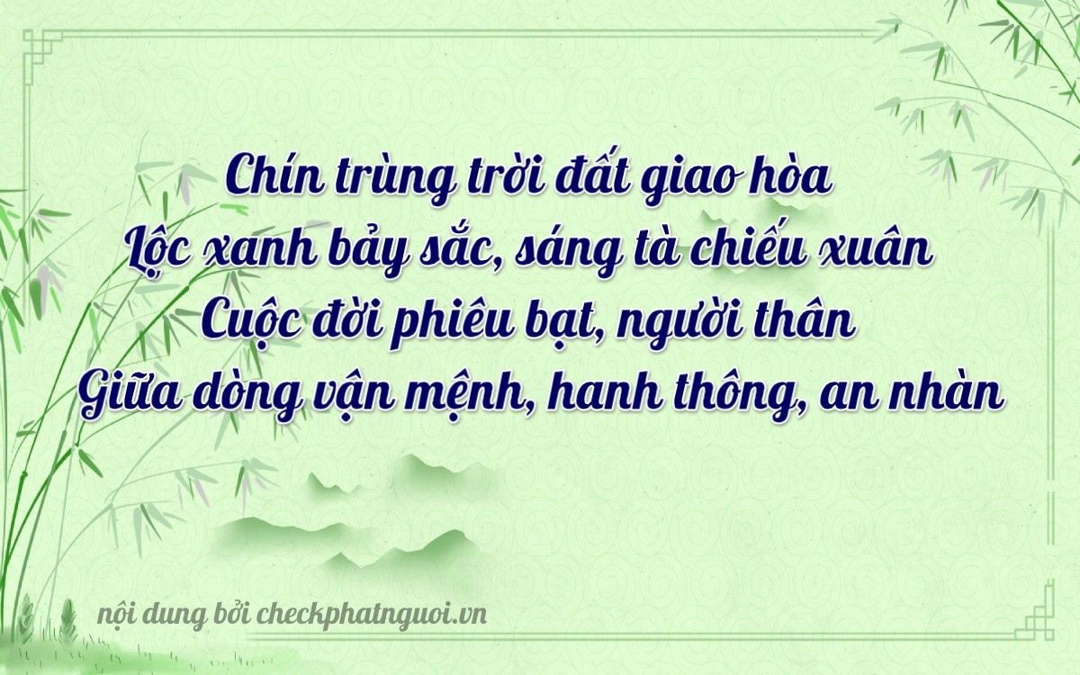 Bài thơ ý nghĩa cho <b>biển số 34A-91627</b> tại website checkphatnguoi.vn