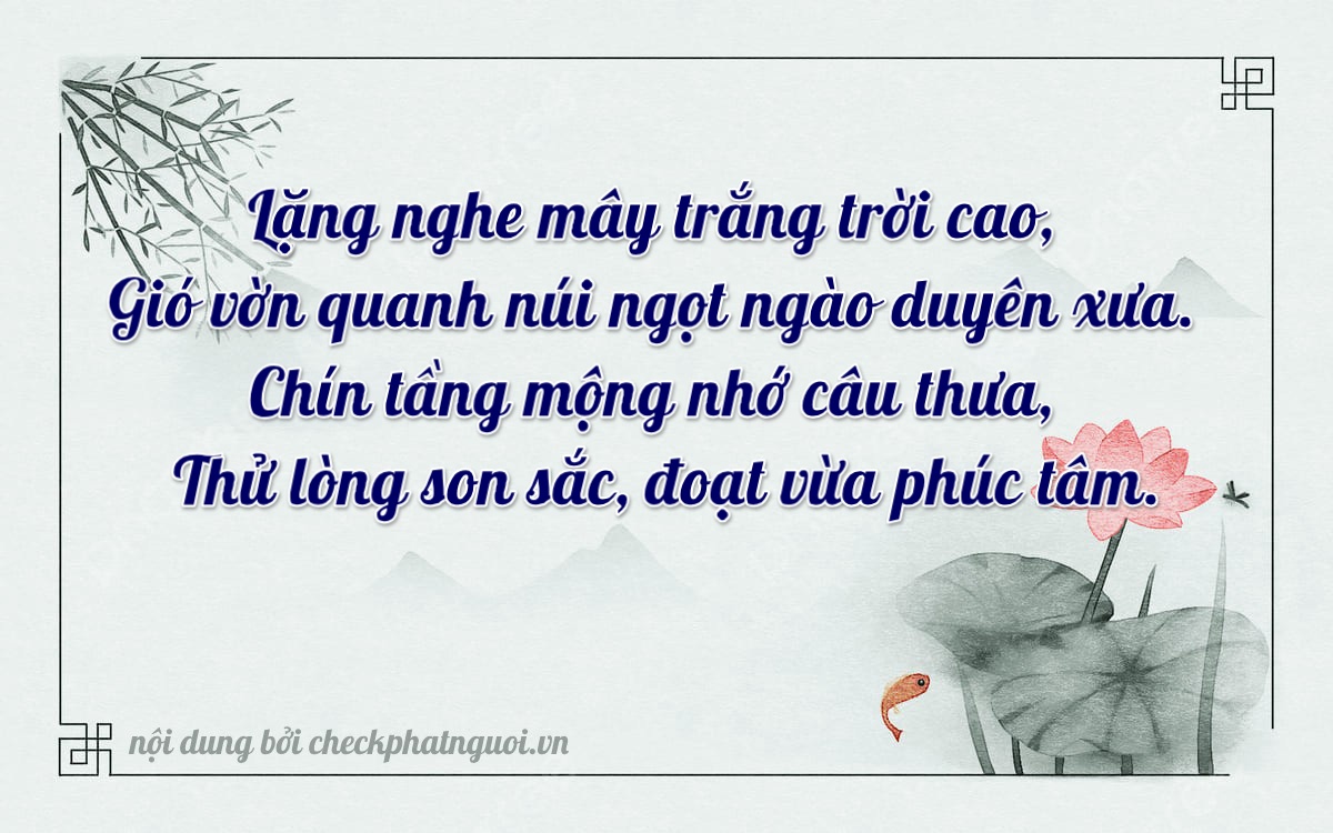 Bài thơ ý nghĩa cho <b>biển số 34A-91664</b> tại website checkphatnguoi.vn