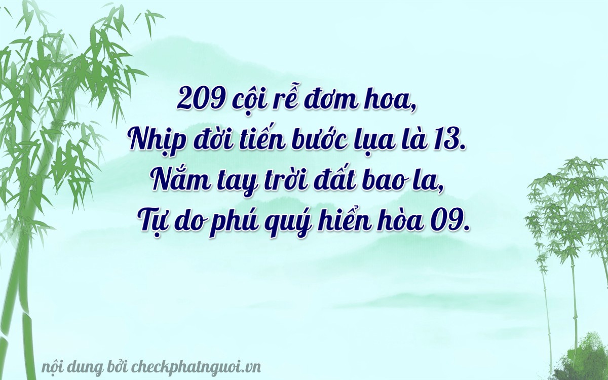 Bài thơ ý nghĩa cho <b>biển số 34AA-20913</b> tại website checkphatnguoi.vn