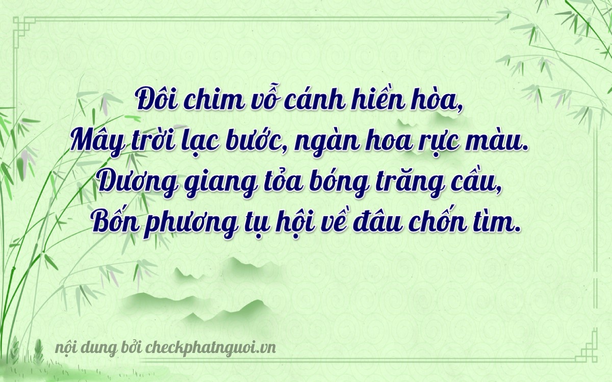 Bài thơ ý nghĩa cho <b>biển số 34AA-22098</b> tại website checkphatnguoi.vn