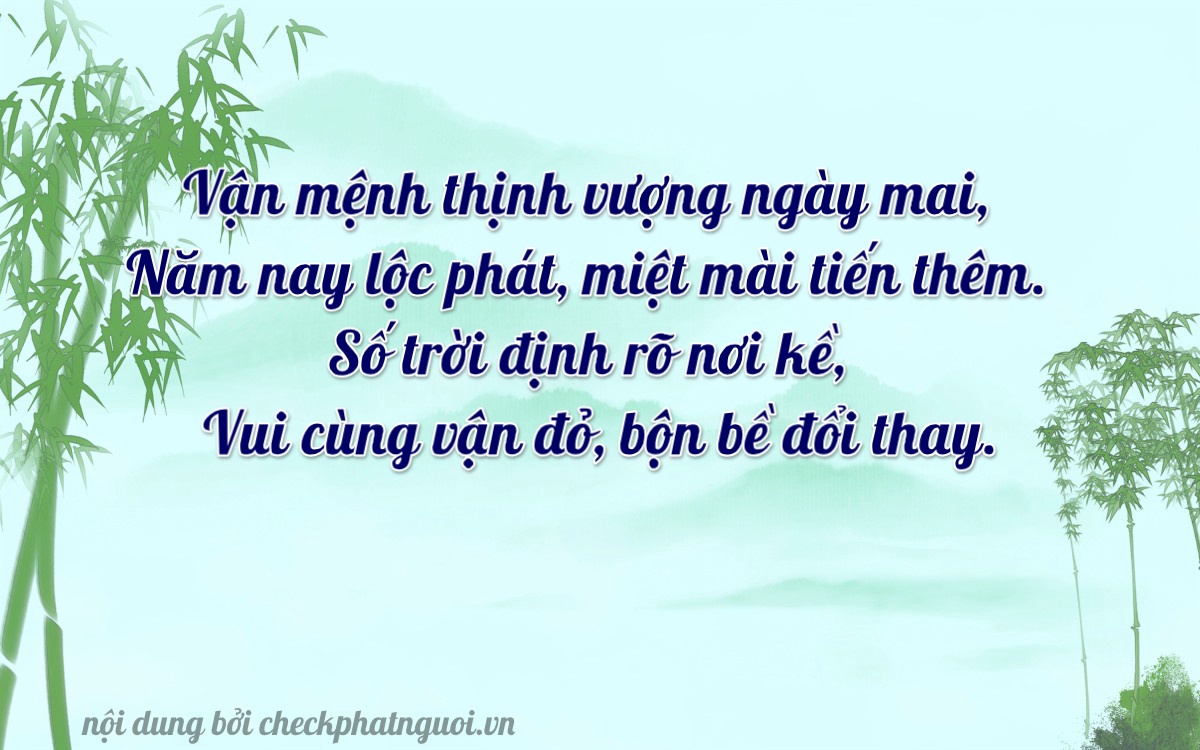 Bài thơ ý nghĩa cho <b>biển số 34AA-27168</b> tại website checkphatnguoi.vn