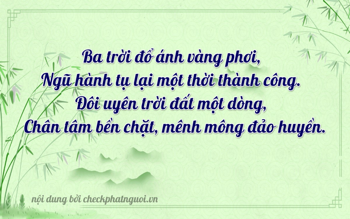 Bài thơ ý nghĩa cho <b>biển số 34AA-32312</b> tại website checkphatnguoi.vn