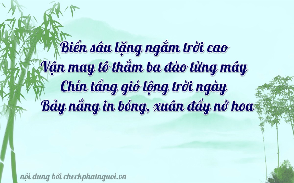 Bài thơ ý nghĩa cho <b>biển số 34AA-34979</b> tại website checkphatnguoi.vn