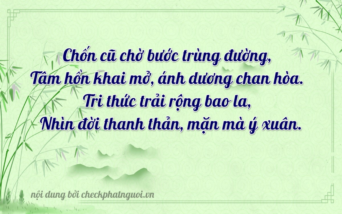 Bài thơ ý nghĩa cho <b>biển số 34AA-37371</b> tại website checkphatnguoi.vn