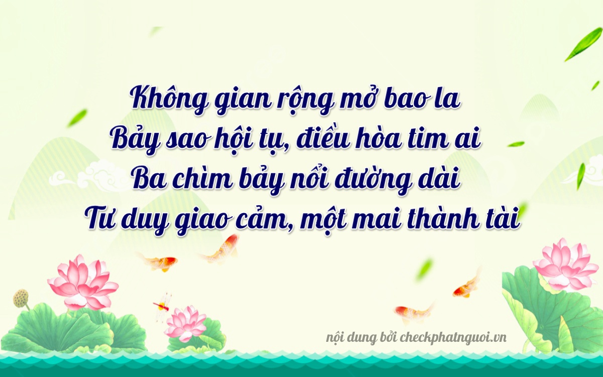 Bài thơ ý nghĩa cho <b>biển số 34AB-06734</b> tại website checkphatnguoi.vn