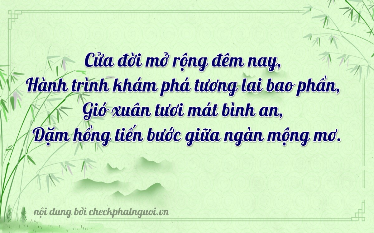 Bài thơ ý nghĩa cho <b>biển số 34AE-02552</b> tại website checkphatnguoi.vn