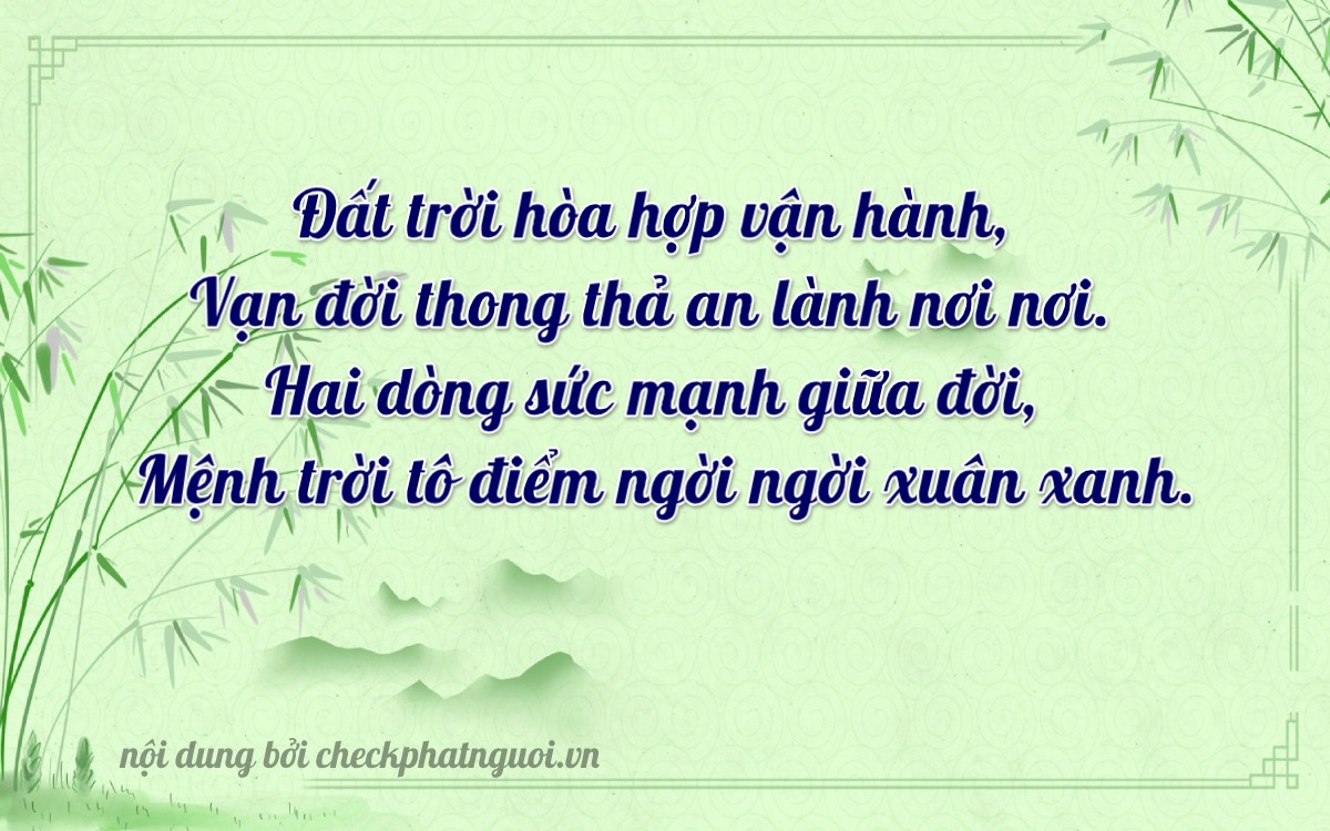 Bài thơ ý nghĩa cho <b>biển số 34AL-02026</b> tại website checkphatnguoi.vn